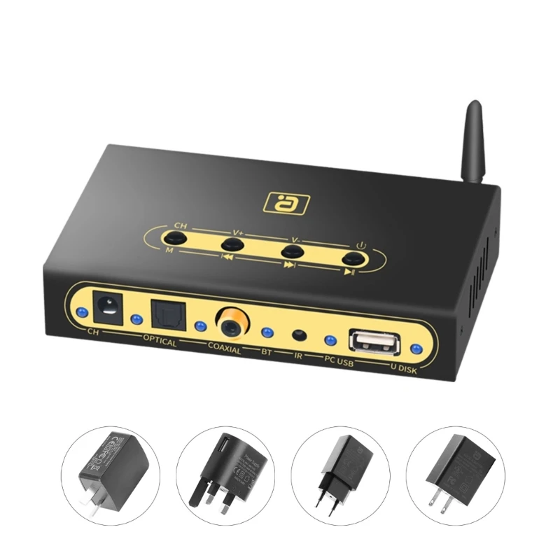 DA720 5.1Ch Bluetooth-compatible Receiver Converter Support AC3 For Laptop Headphone Amplifier