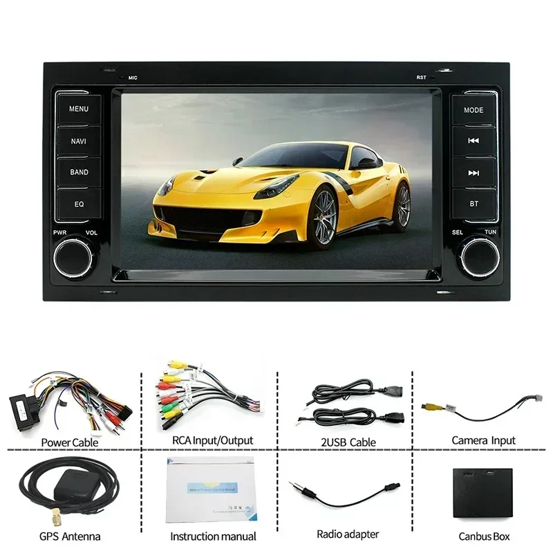 Lettore multimediale radio Android 13 per Volkswagen Touareg 2004-2011 Transporter T5 Multivan 2004-2009 Navigazione GPS Carplay