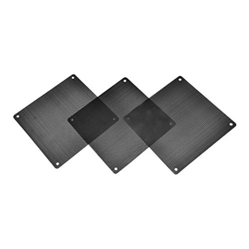 120mm Black PVC PC Cooling Fan Dustproof Mesh Cover with Filter - Stops Dust, Shields Fans & Devices, Maintains Cooling System