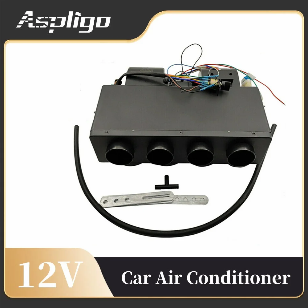 

Aspligo Electric Car Universal Chassis Air Conditioner Outlet Evaporator Kit 12V 24V Air Conditioning Wind Gap for Bus Van Truck