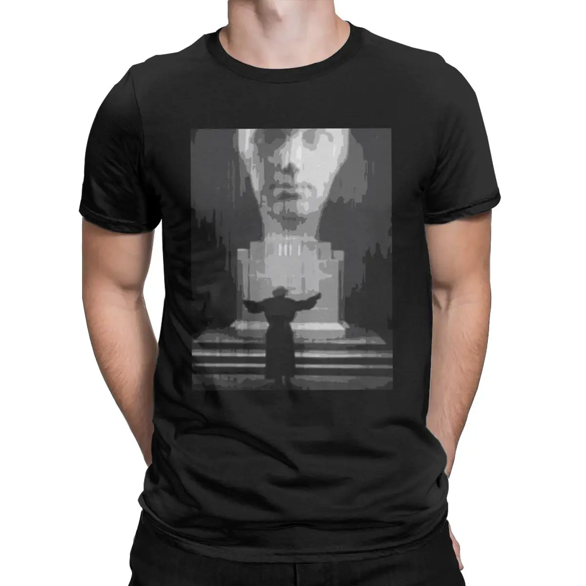 

Metropolis Cinema Film Fritz Lang Men's shirt Vintage Tees Short Sleeve O Neck T-Shirts Pure Cotton Printing Clothes