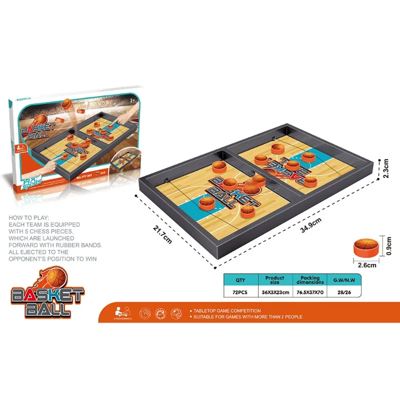 Slingshot Basketball Table Game  indoor educational toy that enhances parent-child hand-eye coordination practical skill.