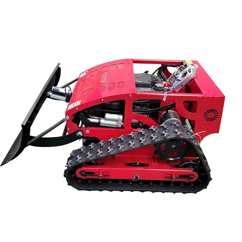 Home Garden Use 7.5 Crawler Remote Control Snow Blade Lawn Mower Automatic Robot Grass Cutting Machine Snow Plow Shovel