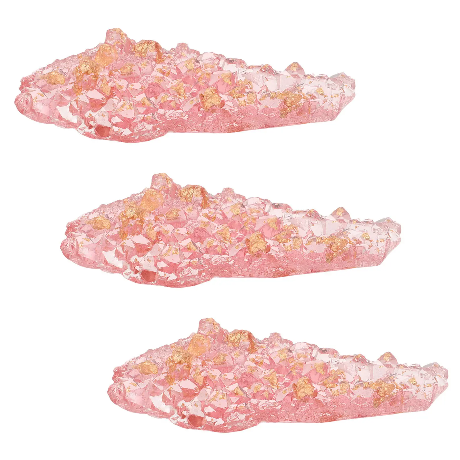 

Набор из 3 прозрачных подставок для кистей для нейл-арта в форме айсберга, стабильная подставка для ручек, органайзер для маникюра, акриловые подставки для золотой фольги