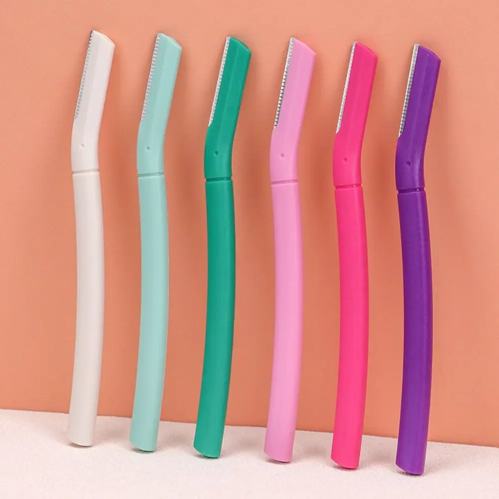 

Portable Macro Straight Handle Eyebrow Razor Durable Multifunction Eye Brow Shaver Anti-slip Multi-purpose Eyebrow Trimmer Girl