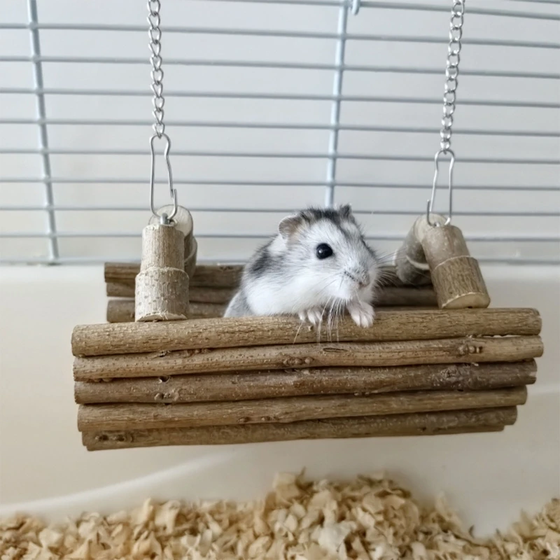 Natural Hamster Swing Perfect Exercise and Rest Place for Hamster Mouse and Gerbils Comforable for Small Rodents