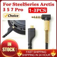 2M Gaming Headset Audio Cable For SteelSeries Arctis 3 5 7 Pro/ PS4 Game Headphone Replacement Micro USB 3.5mm AUX Braided Cord