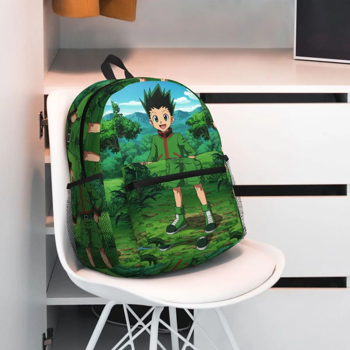 

Рюкзак в стиле аниме Hunter X Hunter, рюкзак большой емкости, сумка для книг для мальчиков и девочек, школьная сумка, сумки на плечо для мужчин и женщин