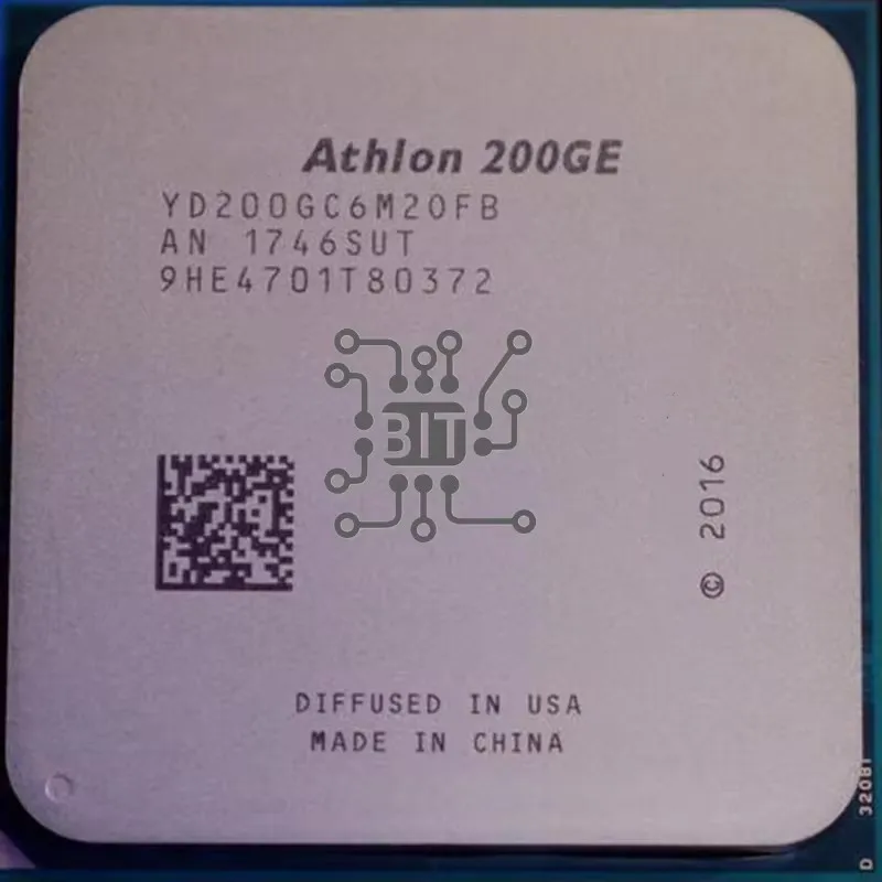 Athlon 200GE X2 200GE 3,2 GHz Dual-Core Quad-Thread CPU Gamer Socket AM4 DDR4 RAM 14NM 65W procesador