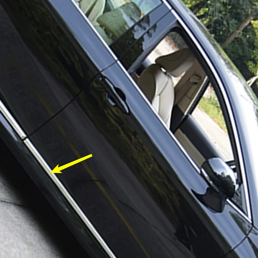 

For Toyota Camry 70 2017-2019 2020 2021 2022 2023 Chrome Side Door Body Trim Door Panel Streamer Molding Strips Car Accessories