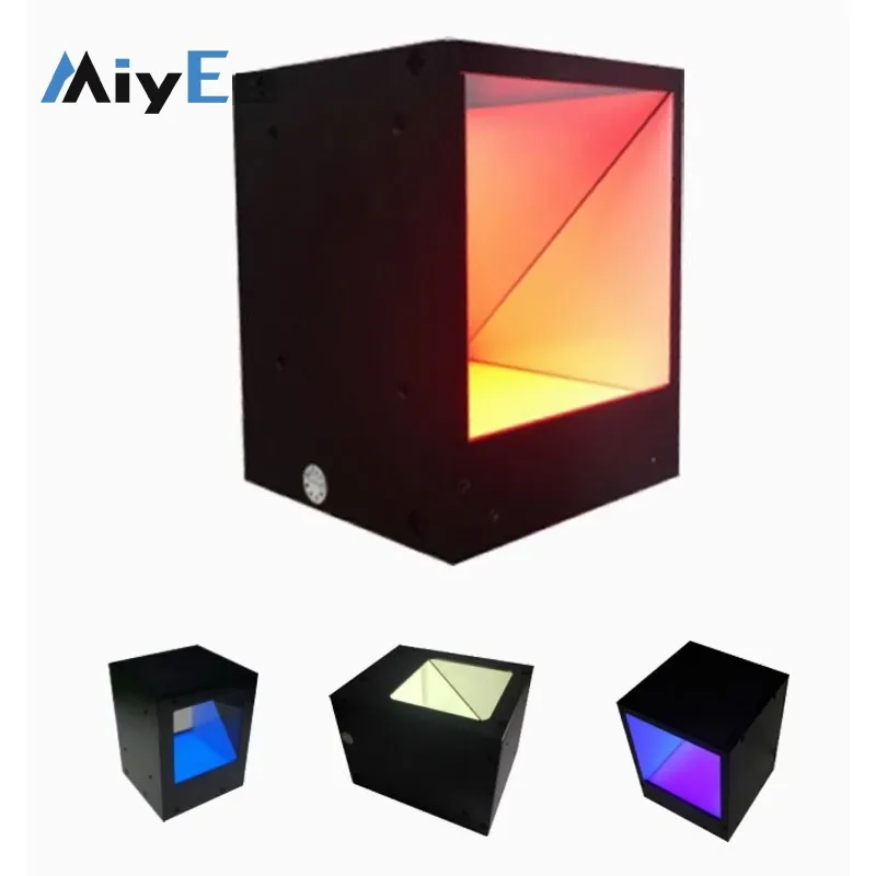 

JS-CUL Коаксиальный светильник для машинного зрения 120x120/140x140/180x100 мм Светодиодный светильник белый/синий/зеленый/красный для промышленных камер Высокая униформа