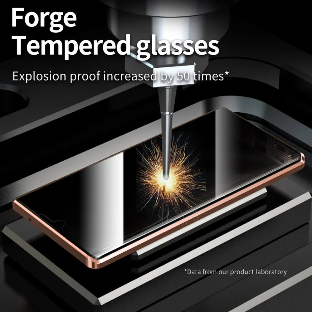 Anti Peeping Privacy Magnetic Case For Samsung Galaxy S24 S23 S22 S21 Plus S25 S24 Ultra Note20 Ultra Case 360 Metal Frame Cover
