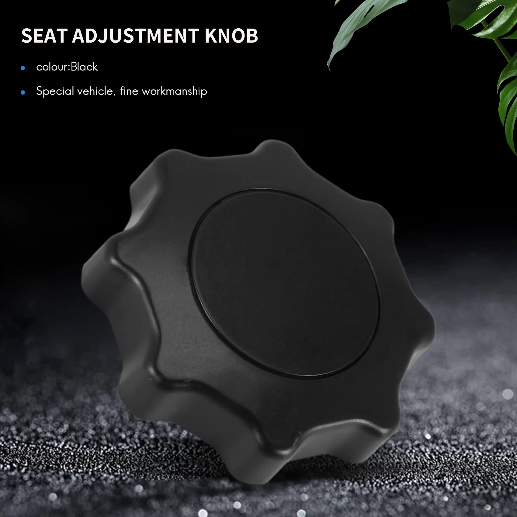 

A82U-2PCS Black Seat Adjustment Knob For Golf Jetta Mk4 Passat B5 Beetle Leon Ibiza 1J0 881 671 F