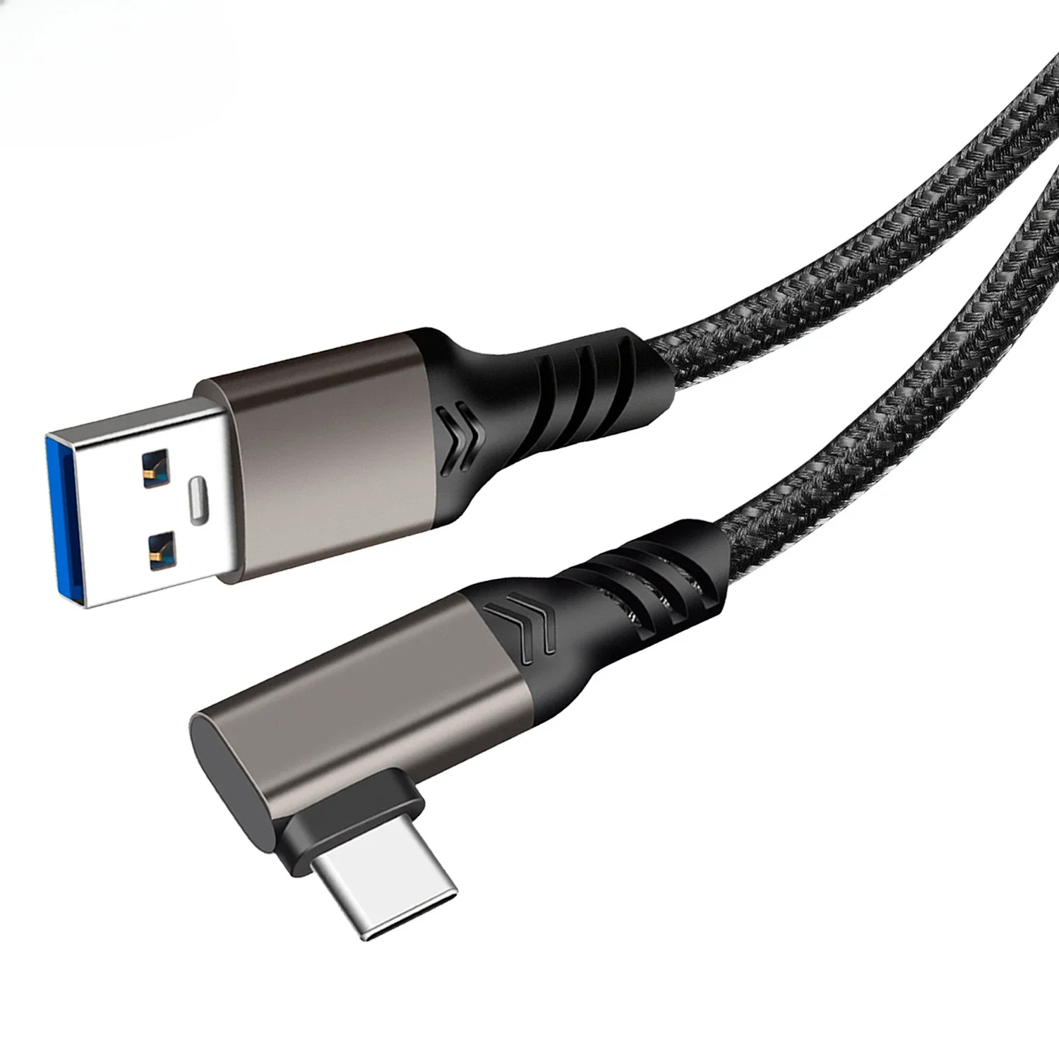 USB 3.2 Gen 2 Data Cable 10Gbps USB A to USB C 3A Fast Charge Elbow 0.5m 1m 2m 3m for Oculus Quest 1/2 VR Link Cable Camera Line