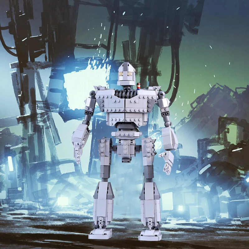 Gobricks MOC سلسلة ميكانيكية روبوت حديدي اللبنات الفيلم الكلاسيكي لعبة الطوب العملاق لعبة تجميع نموذج لهدايا عيد الميلاد