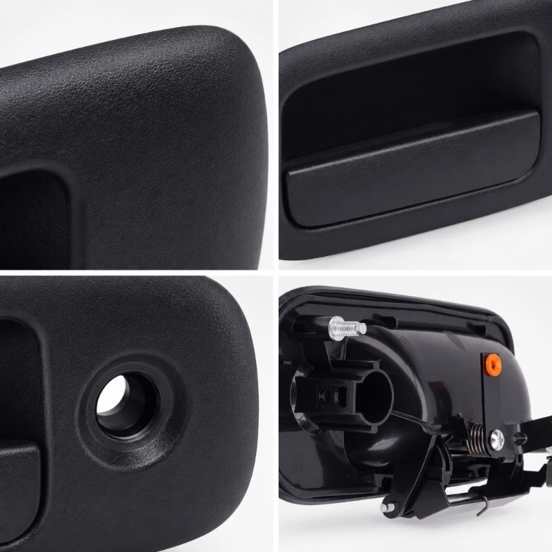 37cd 15167640 Direct-Replacement Exterior Door Handle with Black Formed Body, Metal Construction and Bolt-Positioned Mounting