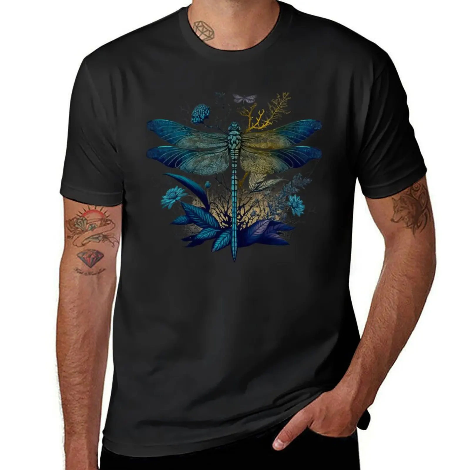 

Dragonfly Mystical Nature T-Shirt quick-drying oversized Personalized t-shirt T-shirts for men cotton