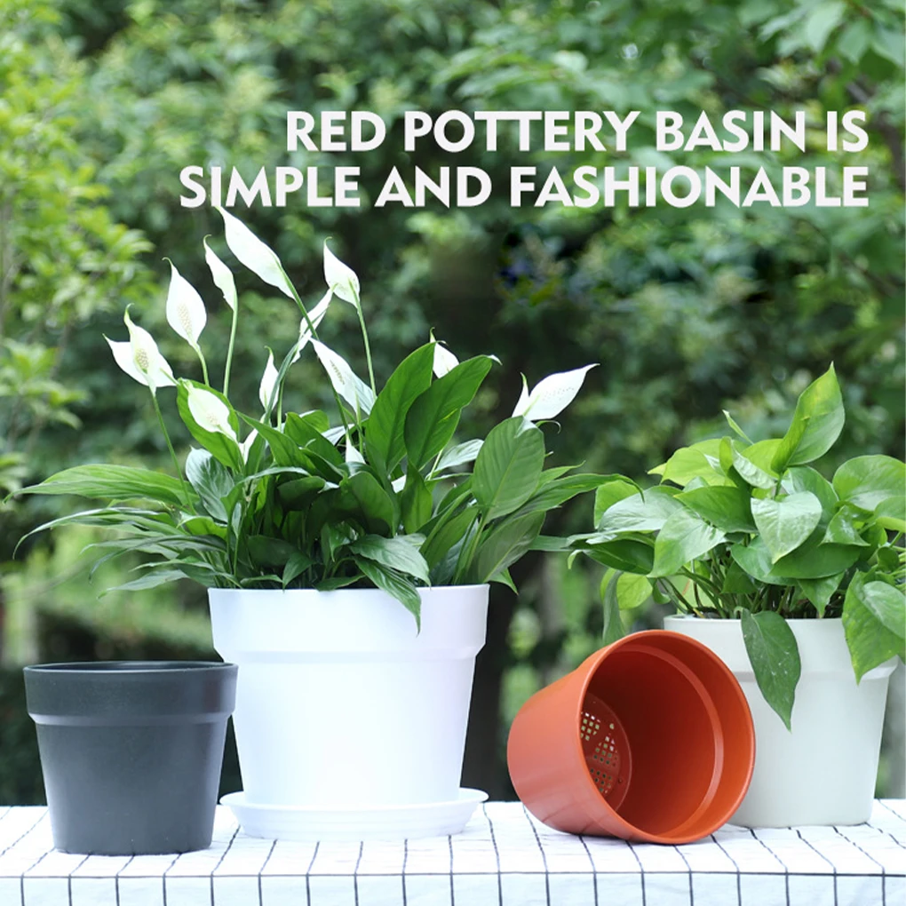 플라스틱 식물 냄비, 견고하고 내구성 있는 건축 부식 방지, 식물 수집이 용이하지 않음