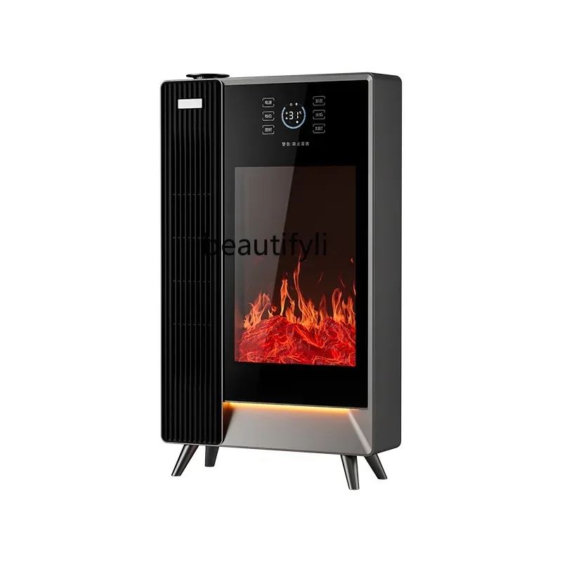 Smt61 3D atomização lareira aquecedor simulação chama lareira a vapor aquecedor de controle remoto por voz