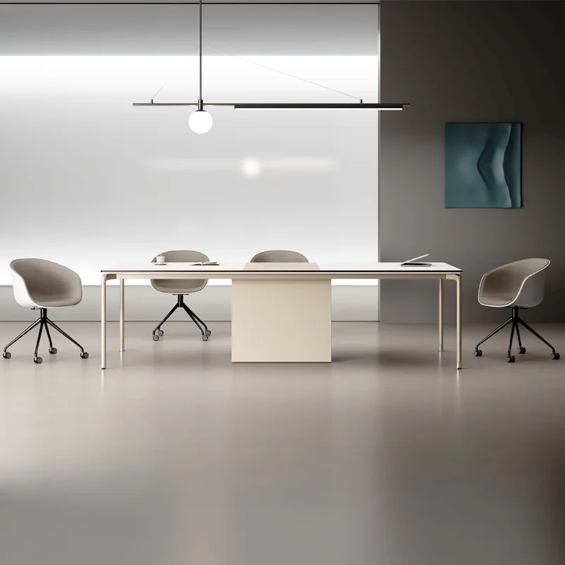 Conference tables, long tables, simple modern training tables, conference room negotiation table and chair combinations