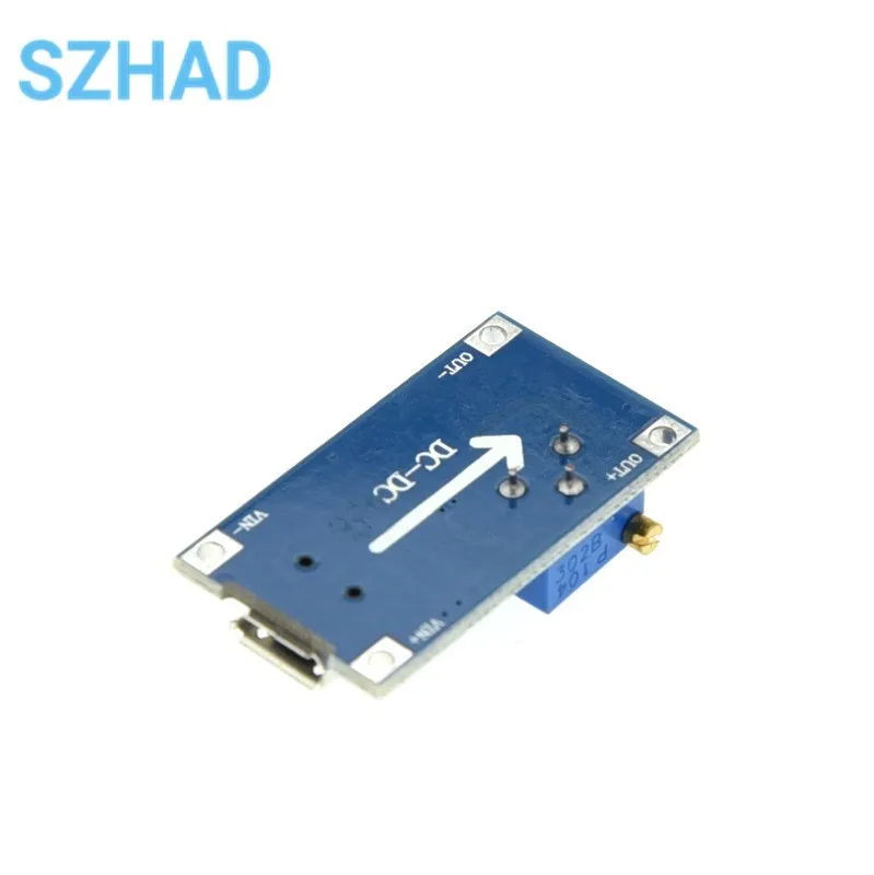 MT3608 DC-DC Adjustable Boost Module 2A Boost Plate Step Up Module with/without MICRO USB 2V-24V to 5V 9V 12V 28V  for Arduino