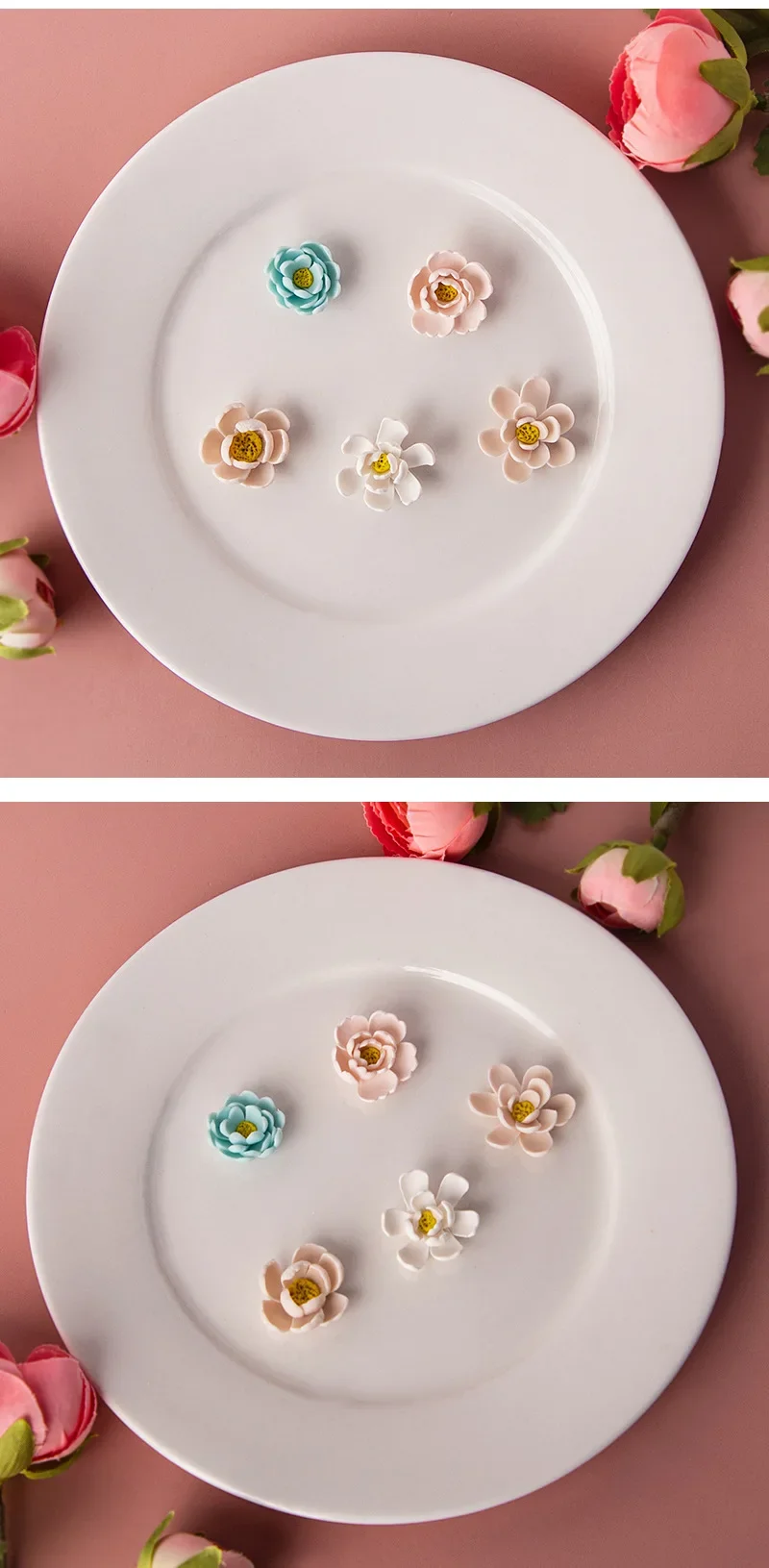 3 Löcher Mini Blatt Blütenblatt Polymer Clay Ohrringe Schneider Blätter geformt Schmuck Anhänger Ton Formen DIY handgemachte Schneidwerkzeuge – Detail 29
