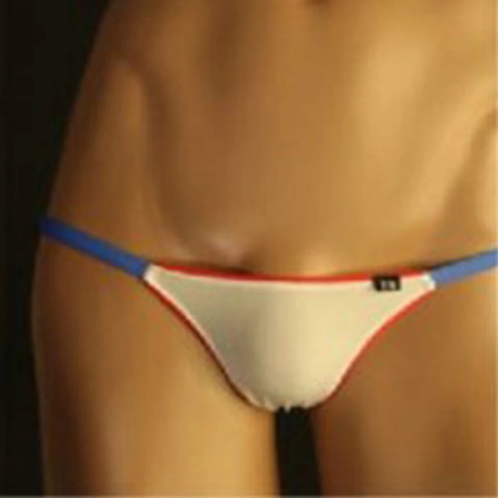 Mens G-String สวมใส่เกย์น้ําแข็งด้านในต่ํากางเกงชั้นในชายบิกินี่ Rise กางเกงเซ็กซี่ถุงน่องผ้าไหมเสื้อผ้า T-Back นูน