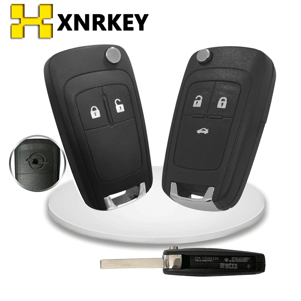 

XNRKEY Remote Car Key Shell for Buick Opel Vauxhall Insignia Astra J Mokka Zafira for Chevrolet Cruze Epica Lova Camaro Impala