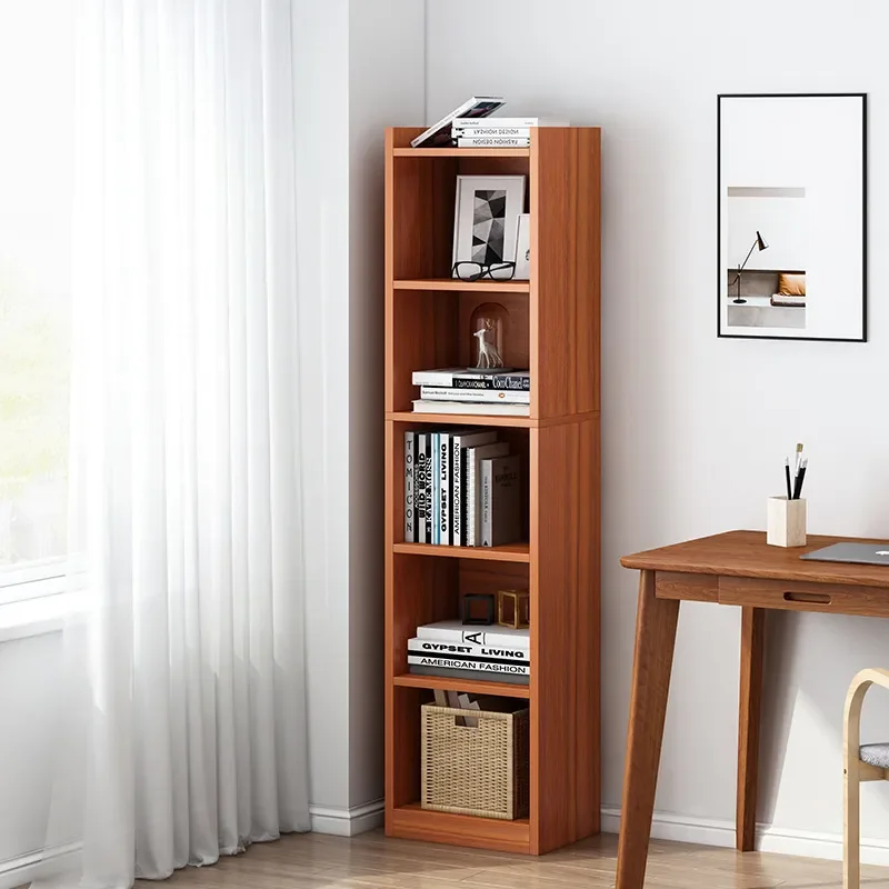 for Bookshelf Corner Cabinet Narrow Simple Floor to Ceiling Economical Storage Space Saving Small Corner Storage Bookcase