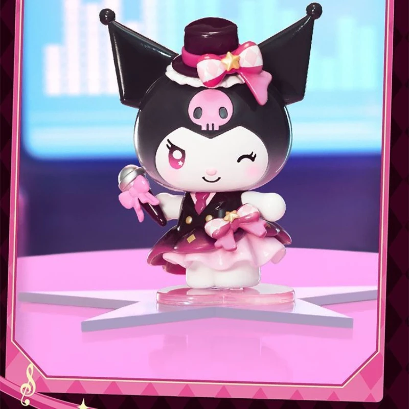 Simpatici cartoni animati, autentici figure della serie di idoli scintillanti di Kuromi, stampi per scatole cieche alla moda, ornamenti per il desktop, giocattoli, regali di festa