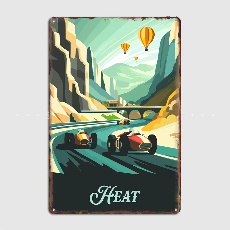 

Heat Board Game Inspired Poster Metal Sign Pub Vintage Custom Bedroom Indoor Home Wall Decor Posters Room Decoration