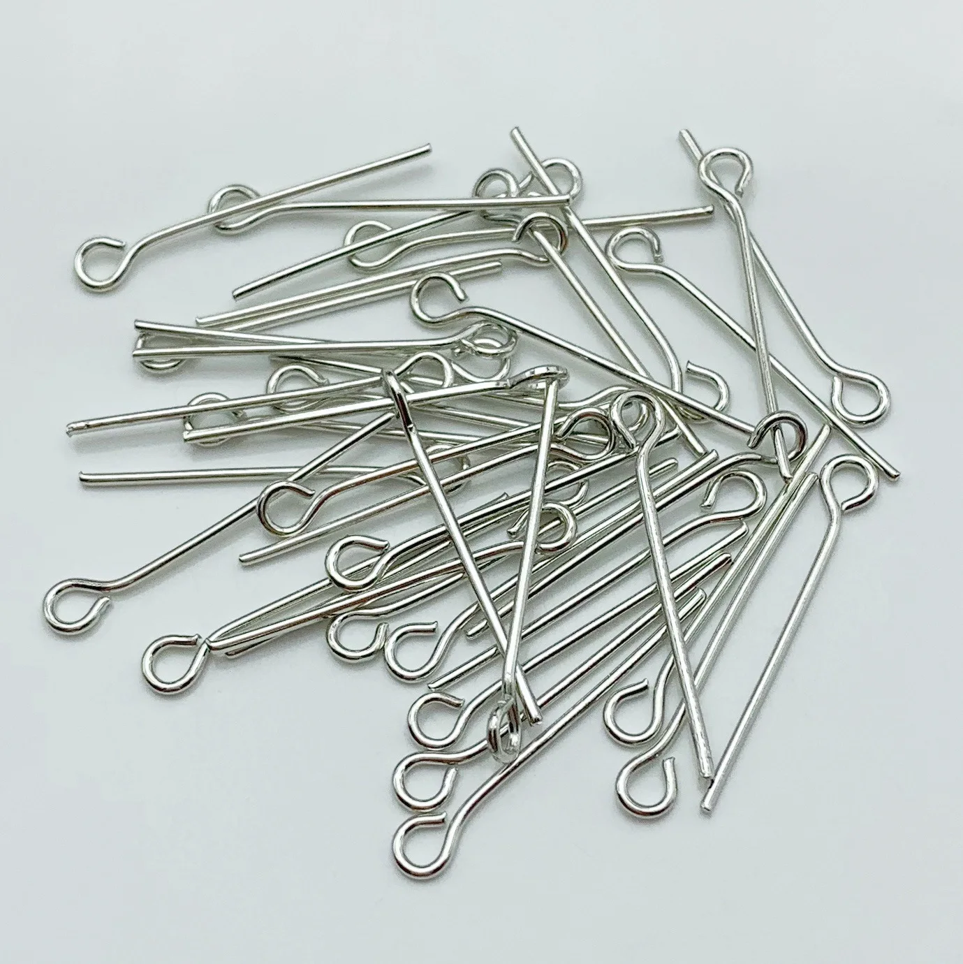 100Pcs Stainless Steel Open Eyepins Loop Pins Headpins Findings DIY  Earring Pendant Necklace Bracelet Jewelry Making Supplies