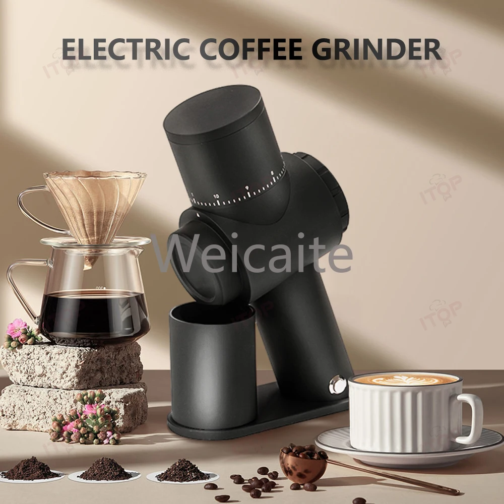 Wholesale Customization Electric Single Dose Espresso Coffee Grinder Titanium Conical Burr Coffee Grinder Machine