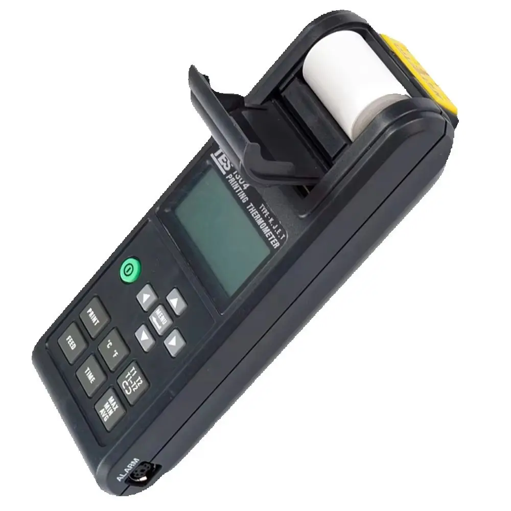Termómetro de Impresión Portátil TES 1304A, Medidor de Temperatura con Termopar K/J/E/T
