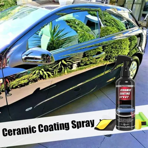 EpicShine-recubrimiento de cerámica para coche, Spray de vidrio líquido, resistente al agua, Nano, cerámica, hidrofóbico, pintura para el cuidado del coche, detalles rápidos