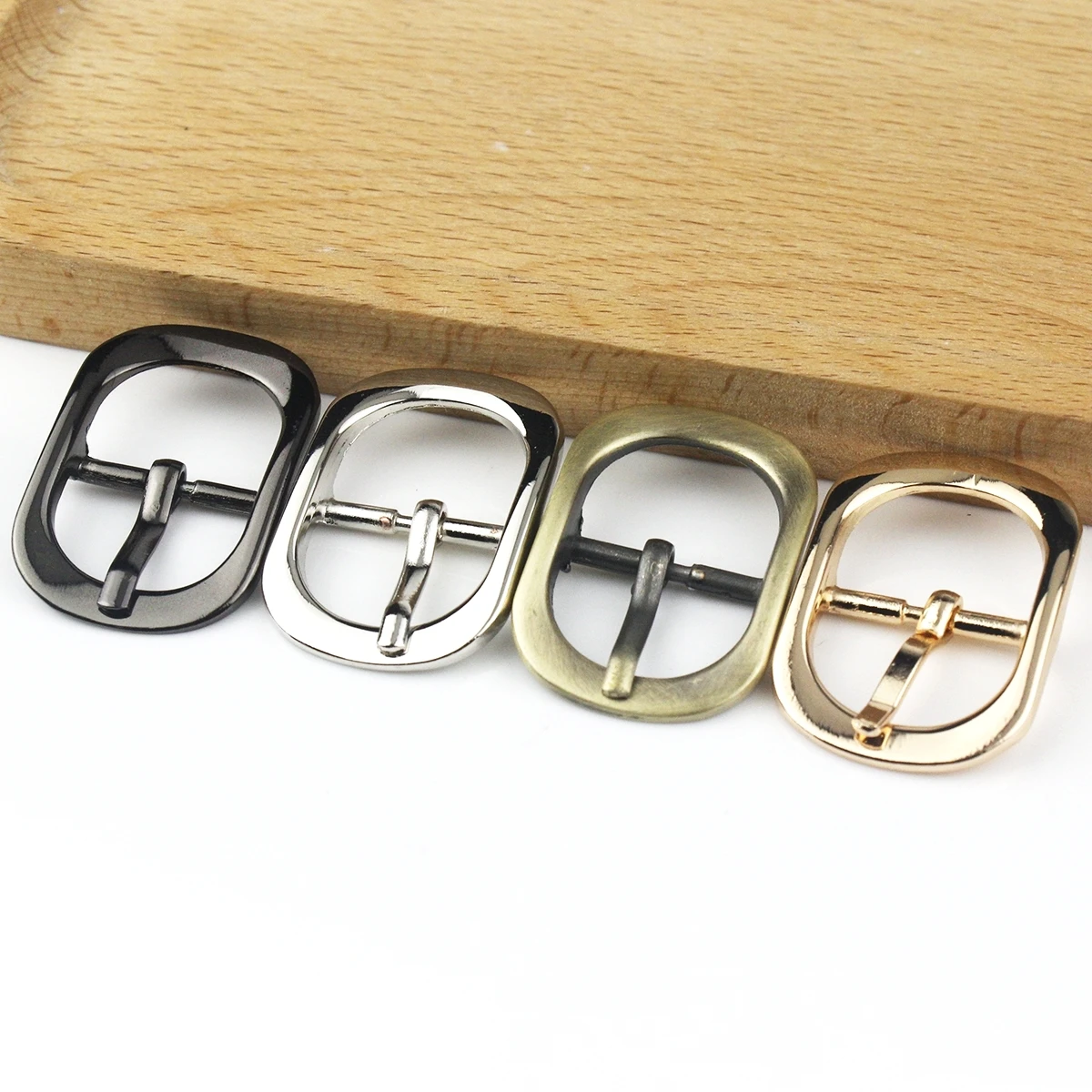 Metal Tri Glide Belt Buckle Middle Center Bar Single Pin for Leather Craft Bag Strap Garments Bridle Halter Harness Adjustment