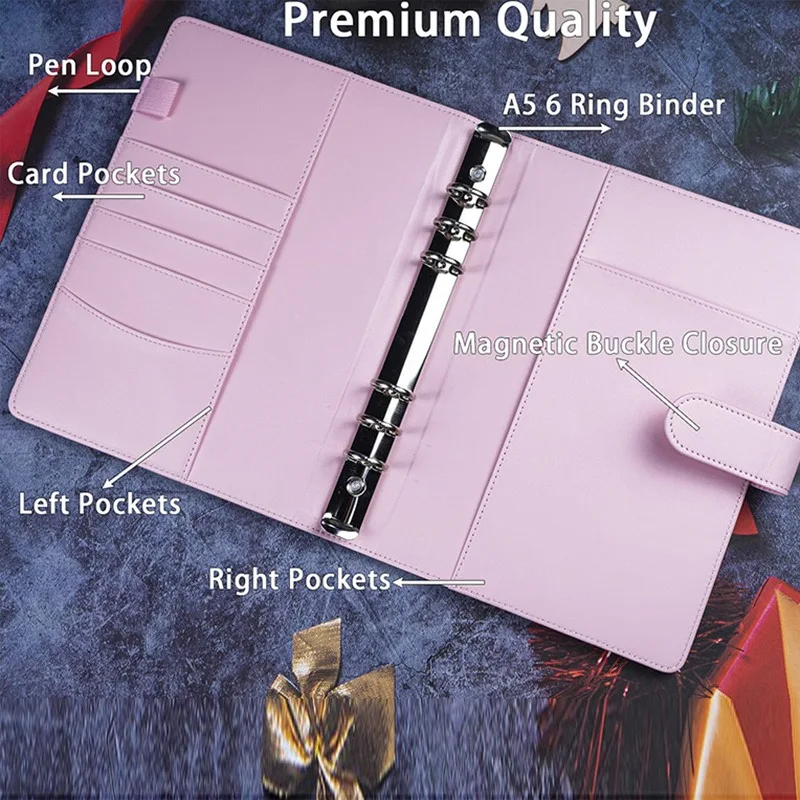 Candy Color A5 PU PVC Binder Photocards Cover Cute Kpop Loose-leaf Collect Book Photo Cards Album Storage Book Stationery view 4