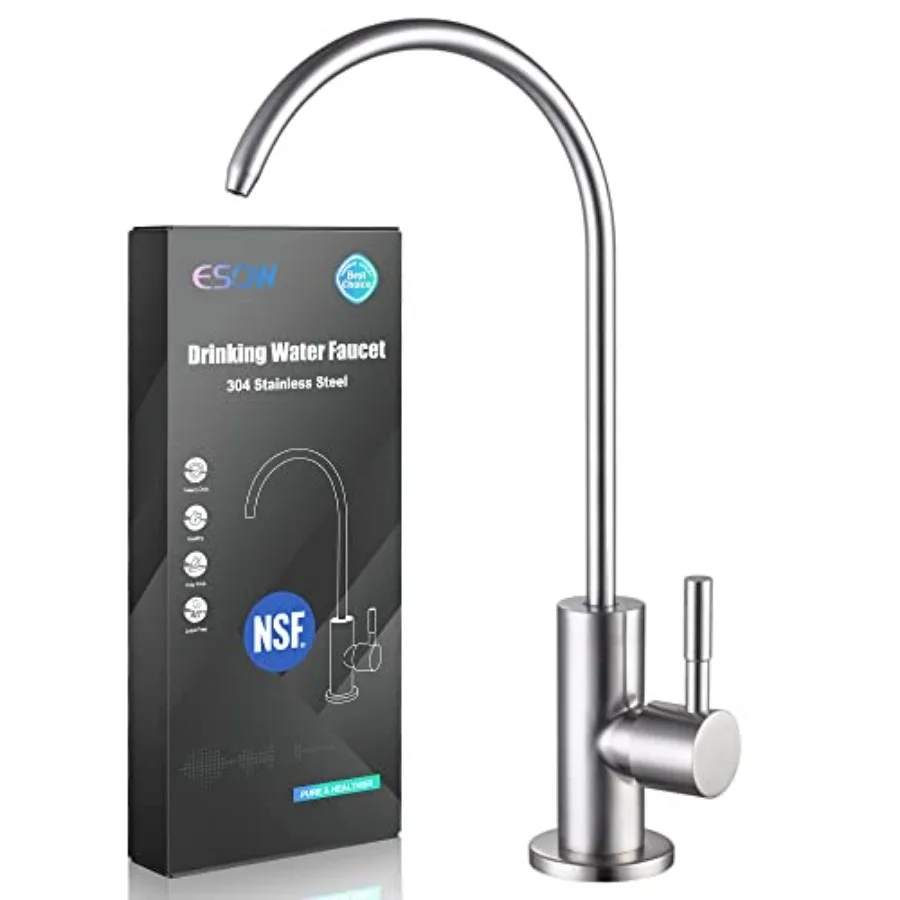 

Kitchen Water Filter Faucet, 100% Lead-Free Drinking Water Faucet Fits Most Reverse Osmosis Units or Water Filtration System in