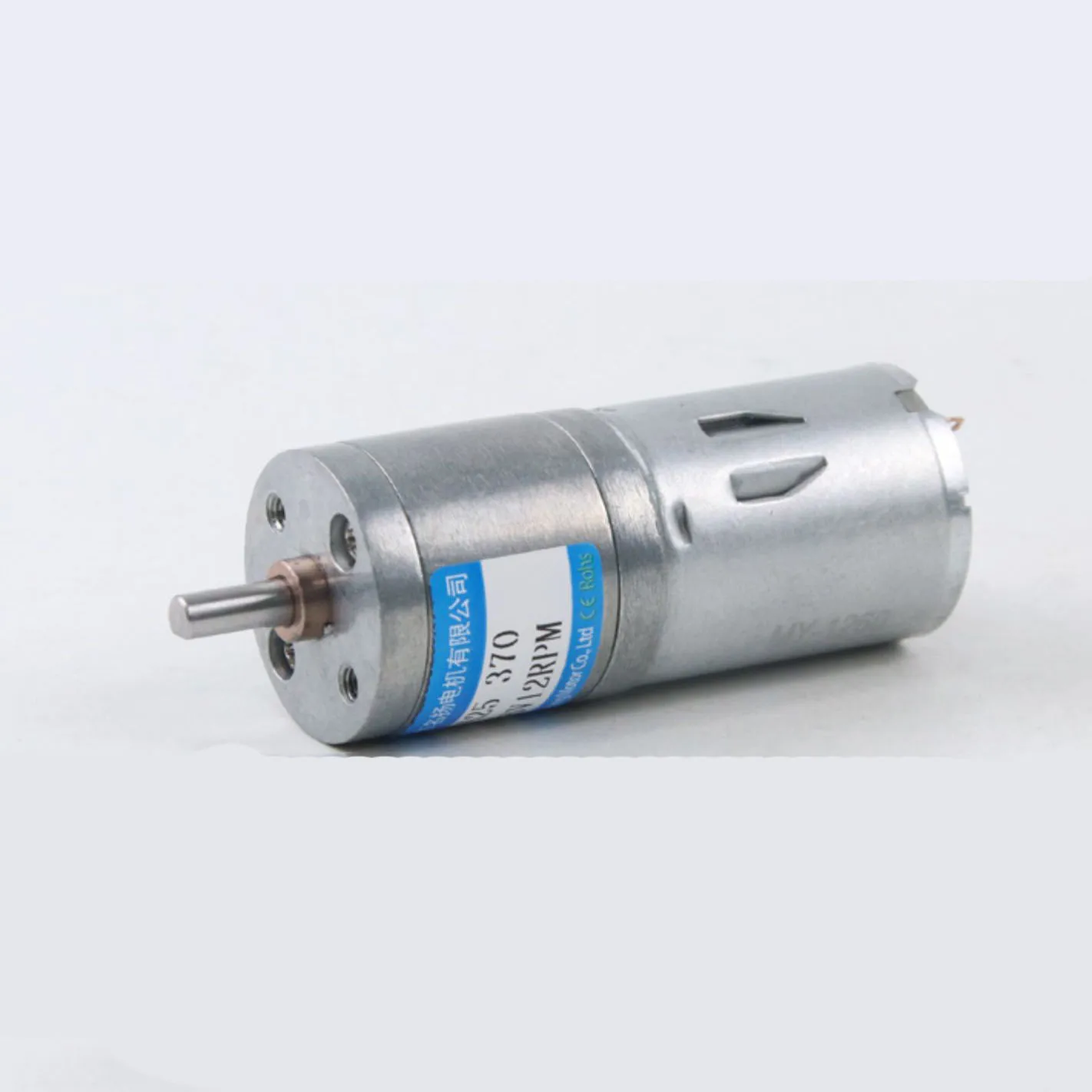 6V 12V 24V 3W DC Gear Motor Long Shaft 25MM Gearbox Small Low Speed Adjustable Speed CW CCW Micro Motor JGA25-370