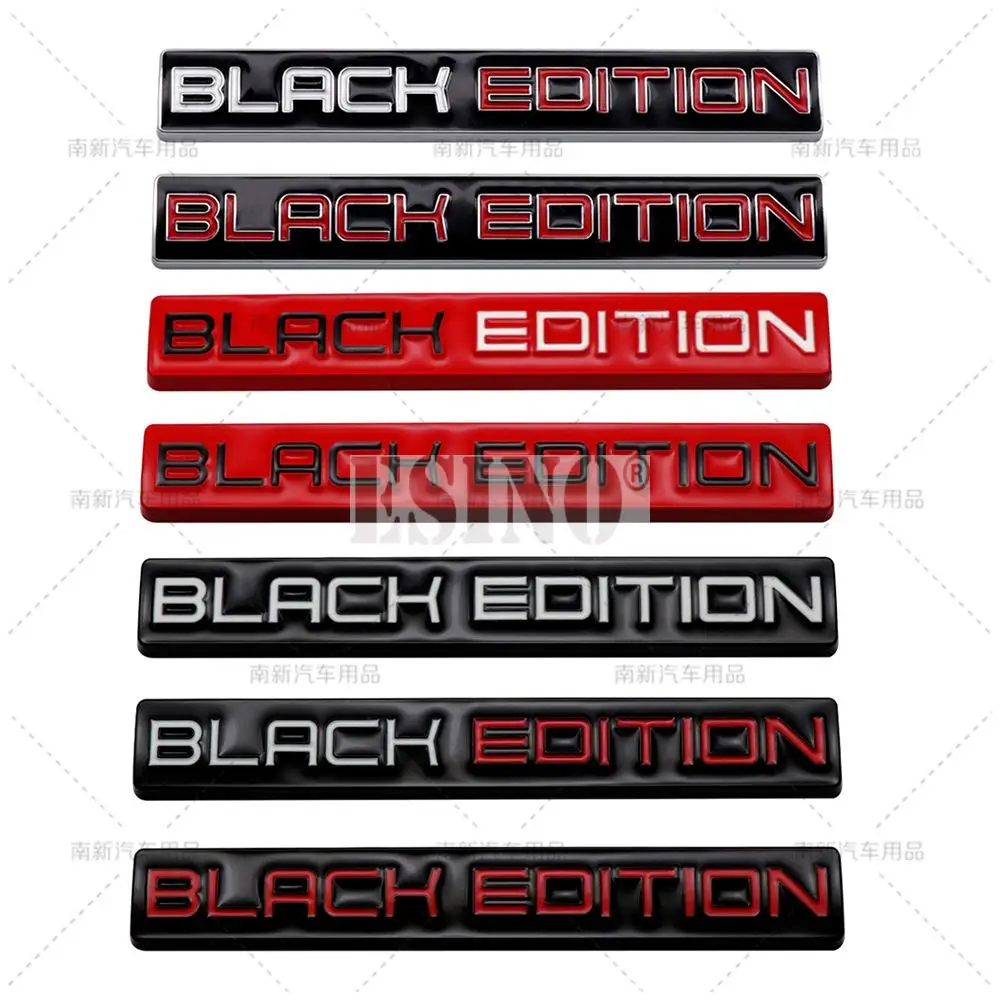 

Car Styling 3D Black Edition Decorative Metal Adhesive Emblem Rear Trunk Badge Fender Sticker Body Decal Car Accessories