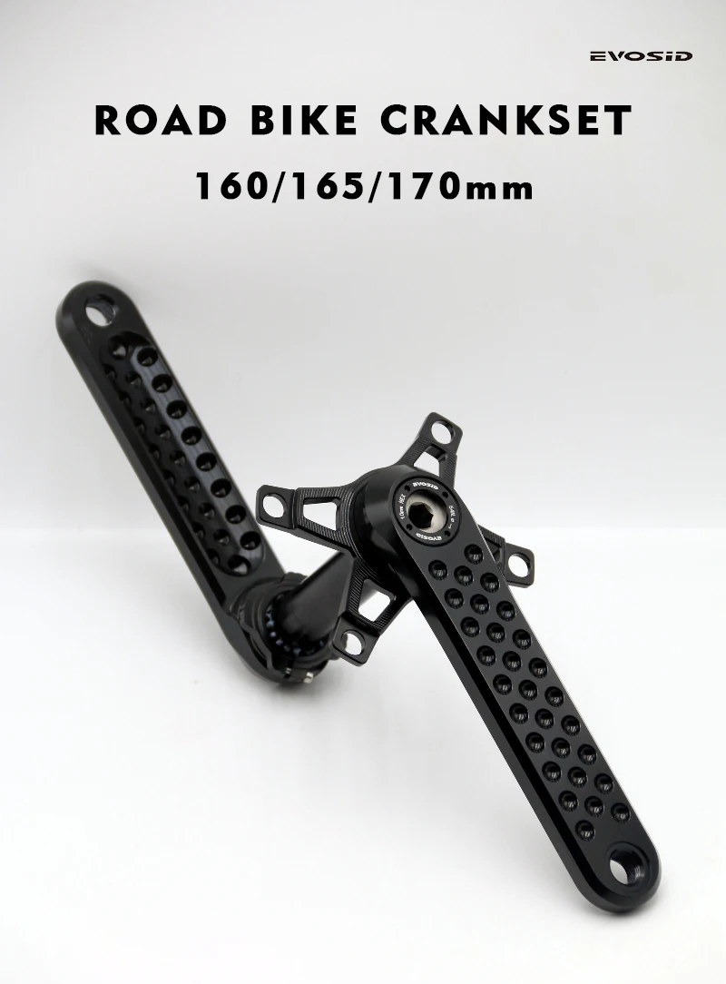 EVOSID Rennrad Kurbelgarnitur 160/165/170mm 3nail Direct Mount Kettenblatt 40-56T Kies Fahrrad Hohl Intregated Kurbel 12S Fahrrad Teil – Detail 1
