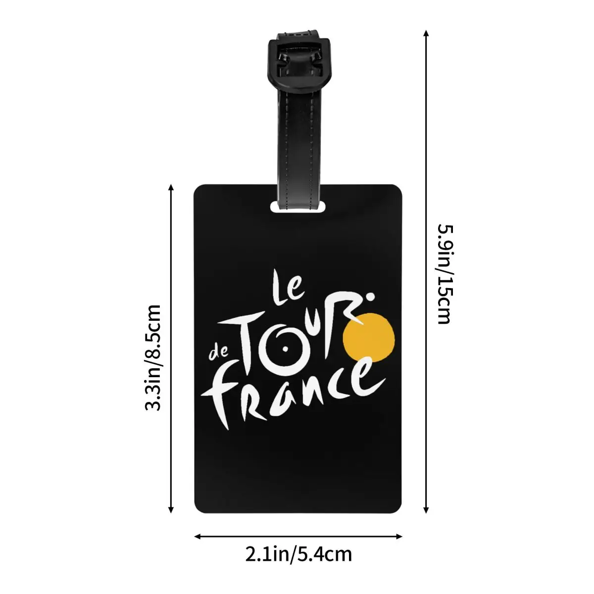 Le Tour The France Tag bagasi untuk koper, Fashion Perancis sepeda bagasi Tag privasi penutup nama kartu ID