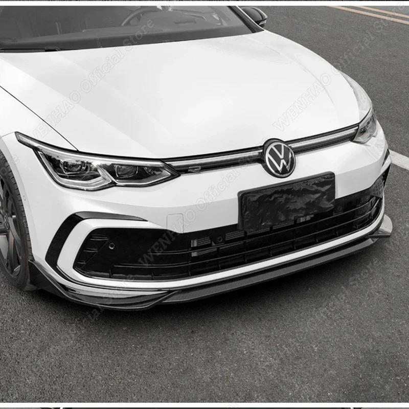 

Gloss ABS Front Bumper Splitter Lip Mods Canards for VW Golf 8 MK8 GTI GTD GTE R-LINE TSI TDI 2020-2022 Tuning Body Kit Spoiler