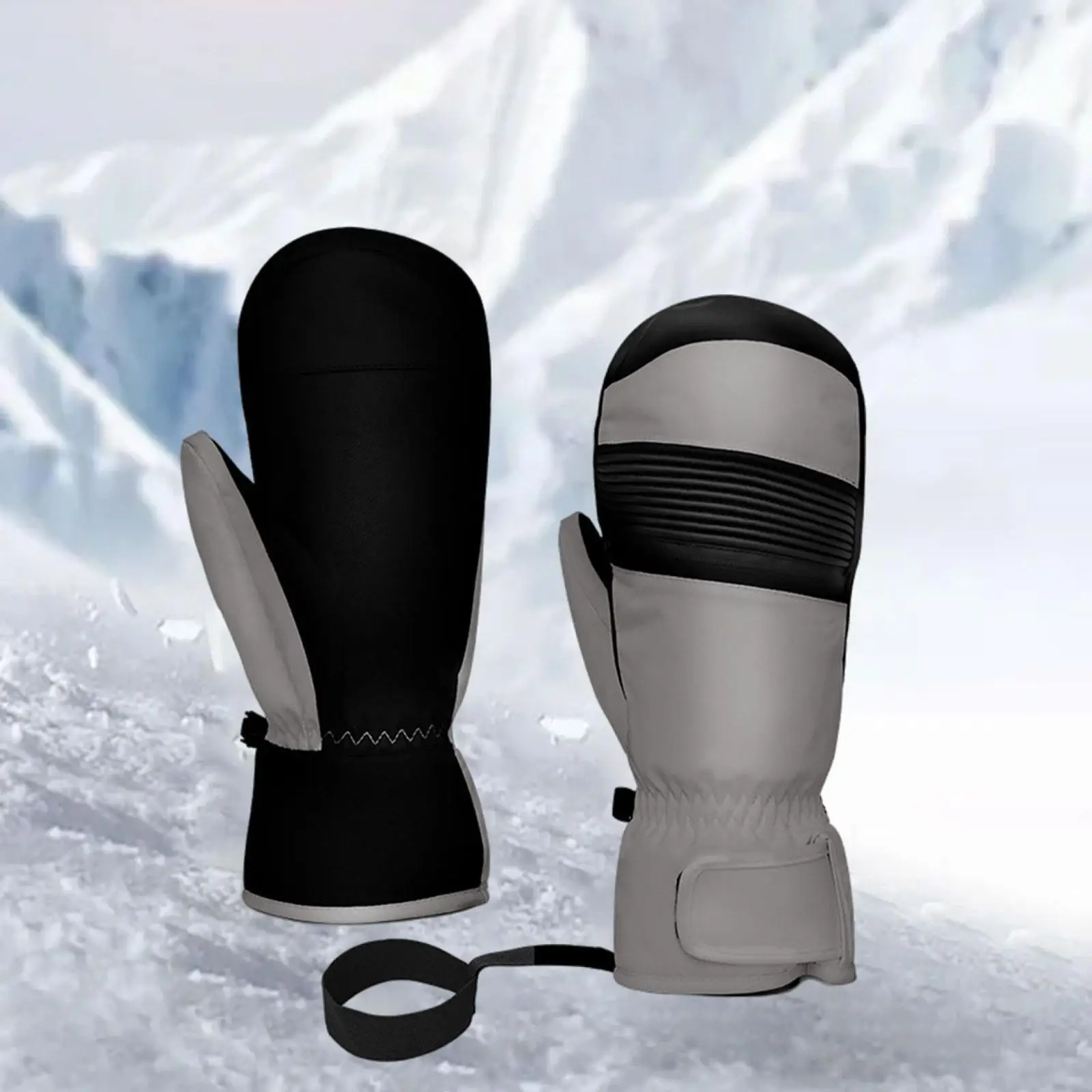 

Зимние лыжные перчатки, многофункциональное лыжное снаряжение, легкие снежные варежки, 1 пара зимних варежек для взрослых для катания на коньках, катания на лыжах на открытом воздухе