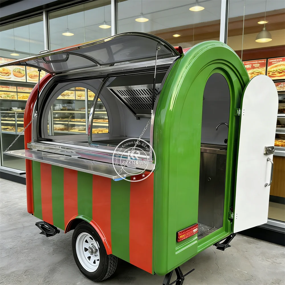 High Quality Mobile Food Trailer Portable Catering Trailer Stainless Steel Food Truck For Outdoor Use