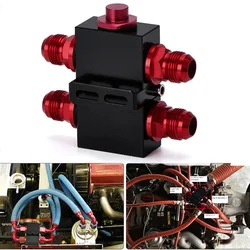 Oil Sandwich With Thermostat Oil Filter Sandwich Adaptor With In- Line Oil Thermostat AN10 Fitting Adapter