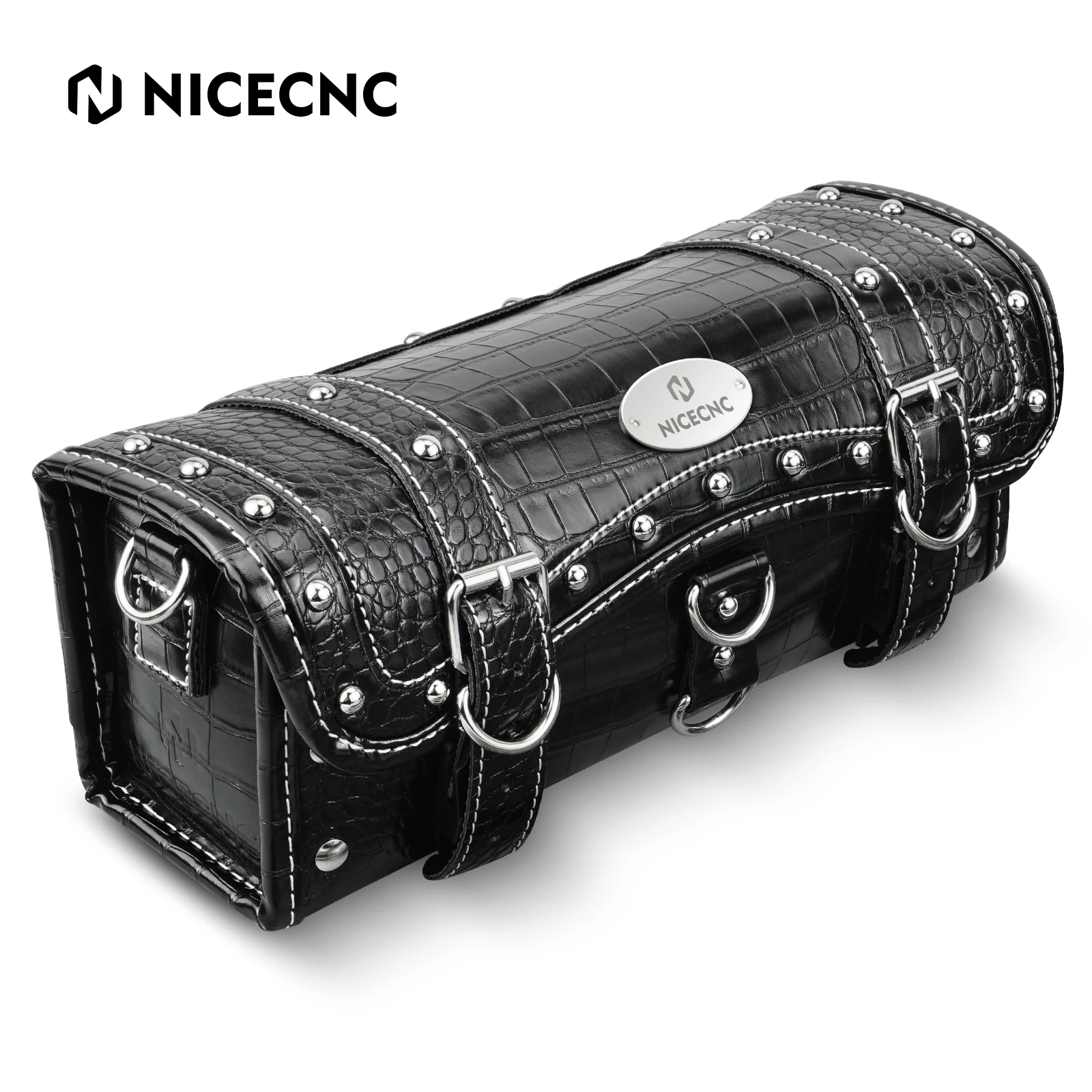 

NICECNC Motorcycle Front Fork Saddle Bag Waterproof Hard Motorbike Saddlebag for Harley Davidson Touring Road King Storage Case