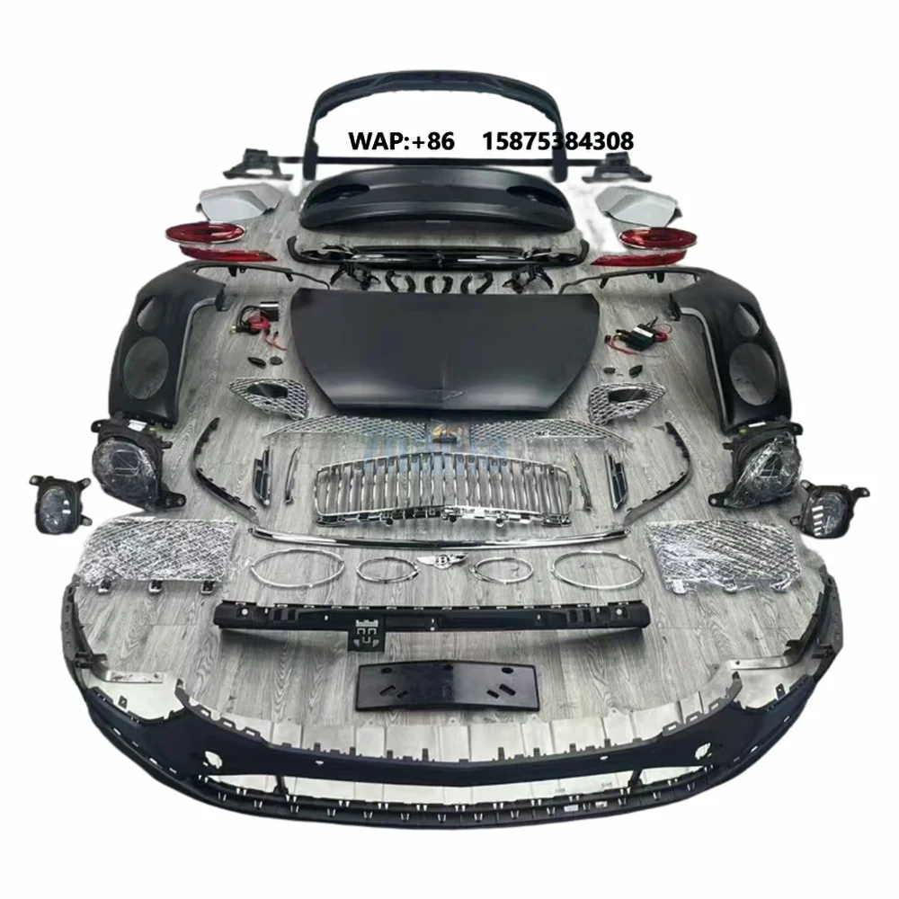 Upgrade 2024 New Model Polypropylene Body Kit for Benttayga Car Bumper Assembly Front LED Headlight Grilles Rear Fender