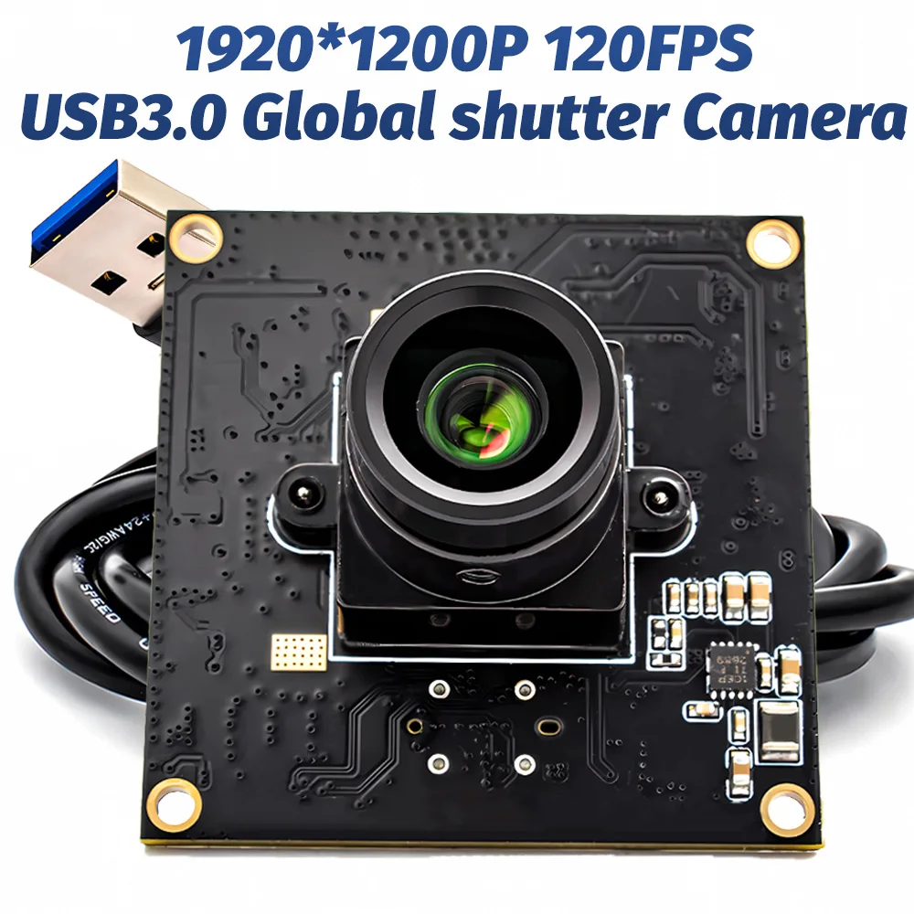 

Global Shutter USB3.0 Camera 2.3MP 120FPS High Frame Rate Camera Module With No Distortion M12 Lens Plug And Play For Video Live