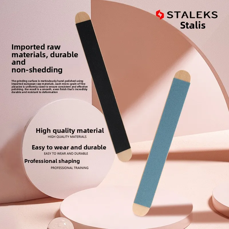 STALEKS Imported nail art double-sided thin rubbing strip polishing soft manicure nail file DWCMix